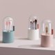 thumbnail image 5 of Makeup Brush Storage Box, Makeup Brush Holder With Lid, With Clear Rotating Lid And Dustproof Beads-, 5 of 5
