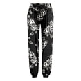 thumbnail image 5 of SONXAHE Women's Drawstring Floral Jogger Pants Light Cut Spring Daily Walking Trousers, 5 of 6