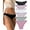 6pack B, variant on FINETOO 6 Pack Cotton Underwear for Women Cheeky High Cut Breathable Hipster Bikini Striped Panties Pack S-XL