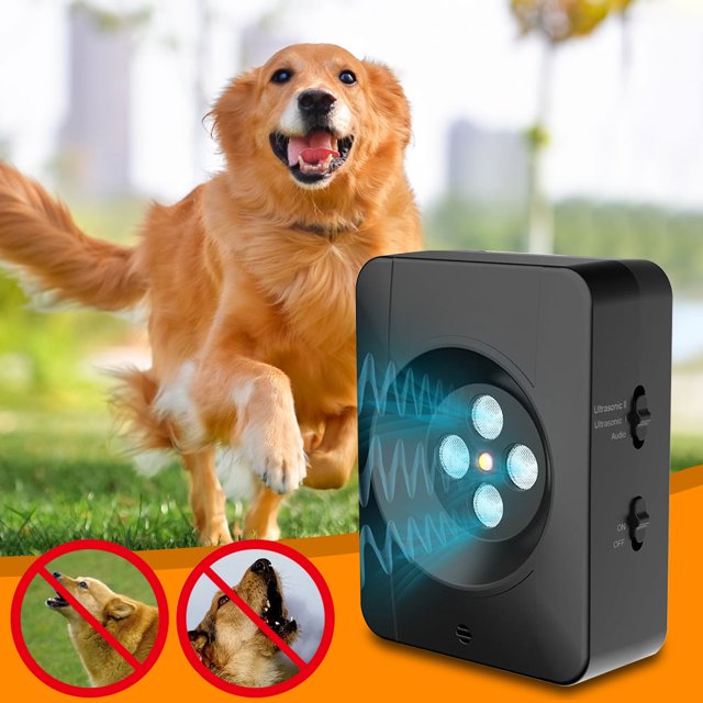 Dispositivo anti ladrillo para perros 3 Niveles Repellador de perros ultrasónico Implaz de agua al aire libre Silenciador disuasorio para perros pequeños medianos grandes grandes