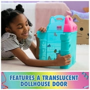 Gabby’s Dollhouse, On-The-Go Dollhouse, 12-inch Playset with Collectible Gabby Figure, Furniture & Stickers