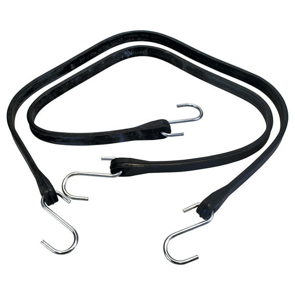 Surtek Strap Rubber Tarps Straps, 79cm, Black, with Steel Hooks