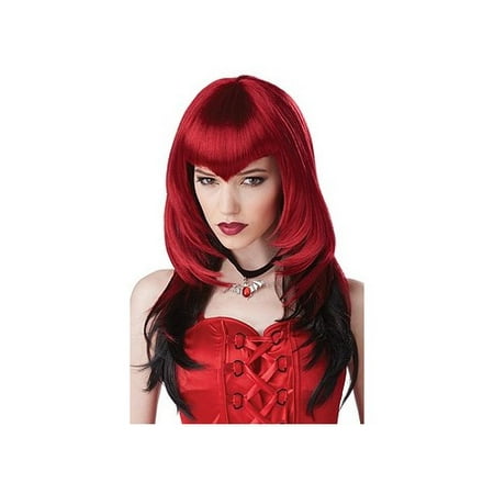 Blood Temptress Wig 70783 by California Costumes Red/Black One Size Fits All, One Size Fits