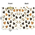 thumbnail image 3 of 12.5x9 Inch Acrylic Clipboard with Metal Clip – Single-Sided Print & Retractable Hook，Cute Leopard Print, 3 of 8