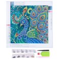 thumbnail image 1 of Pintura De Diamante De Pavo Real, Pintura De Diamante DIY 30x30cm Lienzo Para Entretenimiento Para Sala De Estar Dormitorio Porche Mgaxyff Home Supplies, 1 of 8
