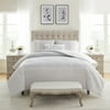 My Texas House Martha Silver Stripes 4-Piece Comforter Set, Full/Queen