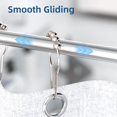 thumbnail image 4 of Accesorios robustos para uso intensivo, ganchos de cortina de ducha de acero inoxidable de primera calidad con acción de deslizamiento libre para un funcionamiento suave en cualquier entorno de baño, 4 of 5