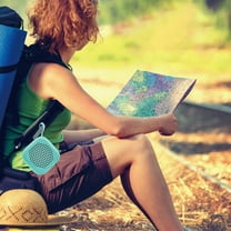 Nkmbld Waterproof Portable Bluetooth Speaker 49-Foot Bluetooth Range,Enhanced Support Insert Card Bluetooth Speaker for Travel, Hiking, Car, Gift, Birthday Gifts, Green