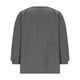thumbnail image 5 of TaTaai Women's crew neck 3/4 sleeve top, solid color, linen cotton fabric, lantern sleeve, button detail, casual stylish, breathable comfortable, ideal for daily outings & brunch dates Gift, 5 of 7