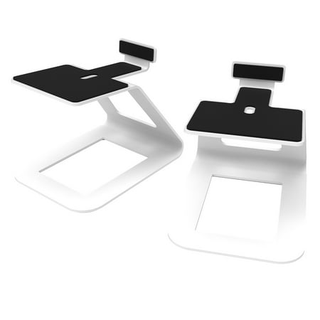 UPC: 0800152720784 | Kanto SE6 Elevated Desktop Speaker Stands for Large Speakers – Pair (White)