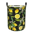 thumbnail image 6 of Lsque Lemon Fruits Flowers Leaves pattern Laundry Hamper Basket, Tall Woven Rope Hamper Basket for Clothes, Lightweight Storage Basket, Collapsible Waterproof-Small, 6 of 8