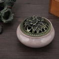 thumbnail image 3 of Ceramic Incense Burner Ice Cracking Censer Incense Holder Home Teahouse Decor(Diamond Gray), 3 of 8