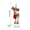 thumbnail image 6 of Meggemo Christmas Reindeer Doll Figurine Window Decorative Ornament Home Party Atmosphere Decoration Perfect Holiday Gift, 6 of 6