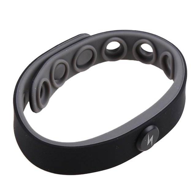 Pulsera deportiva antiestática de silicona de liberación rápida a prueba de sudor para parejas, negro Feliz Sencillez