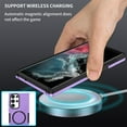 thumbnail image 6 of ELEHOLD Hybrid Rugged Case for Samsung Galaxy S24 Ultra Heavy Duty Full Protection Compatible with Mag Safe Anti-Scratch Shockproof Slim Magnetic Case for Samsung Galaxy S24 Ultra, Purple, 6 of 10