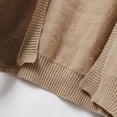 thumbnail image 7 of Arlun Women's Open Front Cropped Cardigan Sweaters Colorful Long Sleeve Knit Tops Soft Comfortable Trendy Color Block Lantern Sleeves Short Cardigans Outwear Brown XXXL, 7 of 7