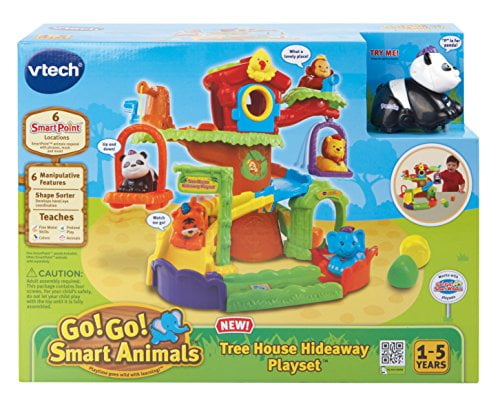 vtech go go smart animals tree house hideaway playset