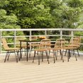 thumbnail image 1 of vidaXL 9 Piece Garden Dining Set Poly Rattan, 1 of 5
