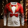 thumbnail image 2 of Playeras Para Gimnasio Para Hombre, Camiseta De Manga Larga Para Otoño E Invierno, Cuello Redondo, Estampado Completo, Ambiente Festivo, Celebración, 2 of 3