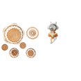 thumbnail image 1 of Arte De Pared Tejido De Ratán Y Escultura De Astronauta, Estatua Decorativa Para Salón De Té, Pasillo, Dormitorio, Porche, Cafetería Y Centro De Mesa Con Chimenea., 1 of 8