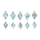 thumbnail image 2 of Pegatinas de ventana de arco iris, adornos para ventana, decoración de puertas correderas, pegatinas de ventana anticolisión reutilizables, pegatinas 10 piezas Macarena Se aferra a la ventana, 2 of 6
