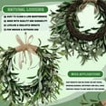 thumbnail image 4 of Xoxingysm Wreath 20” Heart Shaped Artificial Olive Wreath Green Olive Fruit Spring Flower ， Front Door Wedding Arch Window Wall Hanging Farmhouse Garden Decoratio(1Pcs), 1 Olive Wreath, 4 of 9