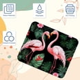 thumbnail image 3 of Flamingo Printed Square Mousepad Desk Pad Desk Mat, 8.3x9.8 Inch, Non-Slip Rubber Bottom, Suitable for Office and Gaming, 3 of 6