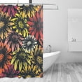 thumbnail image 2 of Coolnut Vintage Sunflower Bathroom Waterproof Shower Curtain Set Bathtub Curtain with 12 Hooks for Bathroom Decor,Hotel,Room,60"x 72", 2 of 6