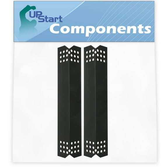 2-Pack BBQ Grill Heat Shield Plate Tent Replacement Parts for Nexgrill 720-0830D - Compatible Barbeque Porcelain Steel Flame Tamer, Guard, Deflector, Flavorizer Bar, Vaporizer Bar, Burner Cover