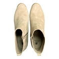 thumbnail image 5 of White Mountain Ladies 1" Heel Suede Leather Ankle Boots (Taupe, 9), 5 of 6