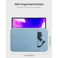 thumbnail image 4 of KOMI Portable Monitor Case 16.1 Inch, Protective Carrying Sleeve for Most 16.1’‘ Portable Monitors,Water Resistant Portable Computer Laptop Display Bag with Accessory Pocket,Size-15.3"x9.8" (Blue), 4 of 5