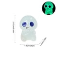thumbnail image 3 of Aoznliie Mini Glow in Dark Ghost Figurines, 10 Pack Resin Halloween Ornaments, 1 inch Glowing Decor for Micro Landscape, Multicolor, 3 of 7