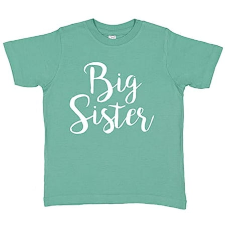 

7 ate 9 Apparel Girl s Big Sister Announcement Shirt for Toddler Girls Green T-Shirt