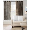 thumbnail image 2 of Brown Ombre Blackout Curtains 54 Inches Long for Bedroom, Modern Abstract Oil Painting Art Thermal Insulated Room Darkening Black Out Window Curtain Panels Grommet Drapes for Living Room, 2 of 8