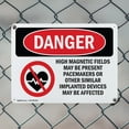 thumbnail image 5 of (2 Pack) High Magnetic Fields Pacemakers OSHA Danger Sign 18 Inch X 12 Inch Plastic Sign, Weather Resistant, UV Protected for Workplace, Business, and Construction Site, Made in the USA, 5 of 8