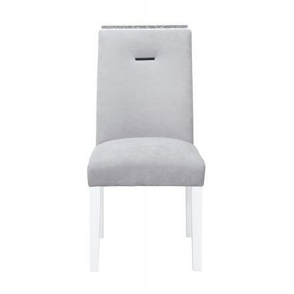 Monaco Dark Grey Dining Chair Kit Of 2