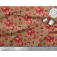 thumbnail image 3 of Soimoi Cotton Duck Fabric Raspberry,Strawberry & Cherry Fruits Print Fabric by Yard 42 Inch Wide, 3 of 3