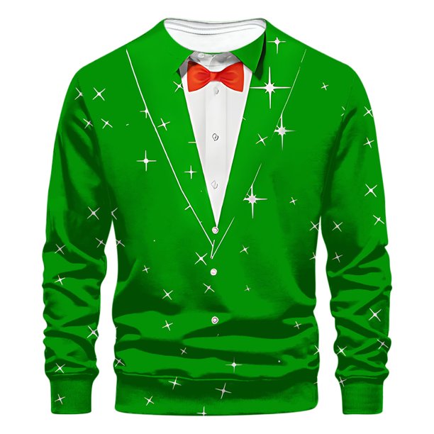 Sudaderas sin capucha para hombre, estilo casual, a la moda, con cuello redondo, estampado, de manga larga, blusas de manga larga y cuello redondo, blusas de poliéster para hombre