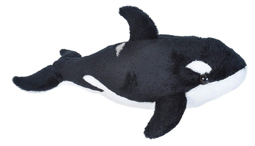 Wild Republic Baby Blackfish Orca Whale Ocean Plush Animal Stuffed Teddy Animals 