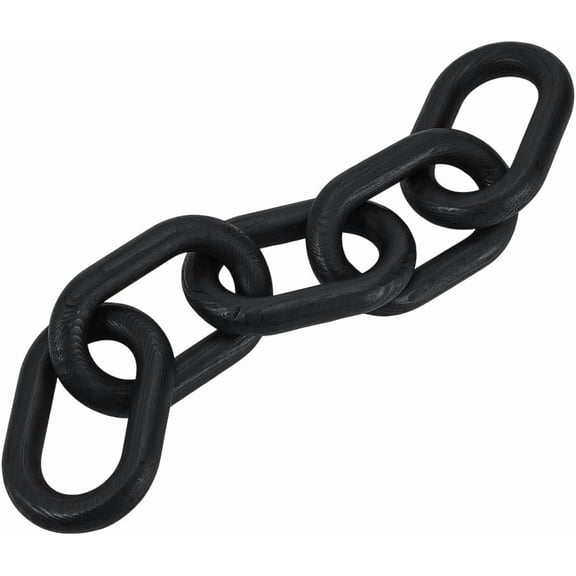 Wood Chain Link Decor Black Decorative Wooden Knot Sculpture Wood Carved Modern Home Ornaments for DIY Living Rooms Bedrooms Coffee Tables Book Shelves Farmhouse Decorations Gifts