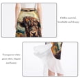thumbnail image 2 of Yak Stylish Chiffon Beach Skirts and Summer Dresses for Women scalloped Off Shoulder Maxi Dress Dress Beach Dresses for Women, 2 of 6