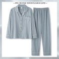 thumbnail image 3 of Pijama holgado informal de manga larga para mujer, ropa de dormir 2022 algodón, conjuntos de ropa de dormir para Familia, 3 of 4