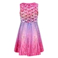 thumbnail image 3 of MIASHUI Robe Décontractée Sans Manches à Col Rond Imprimé Floral pour Filles pour Maison Fête Sorties à la Plage Rose Vif, 9-10 Ans, 3 of 8