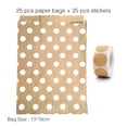 thumbnail image 3 of 25 bolsas de papel Kraft para golosinas, bolsas con lunares y chevron para bodas, cumpleaños, fiestas de Año Nuevo, suministros y regalos, 3 of 5