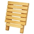 thumbnail image 4 of Milisten Petite Table d'Appoint Carrée Pliante en Bois Table de Plage Portable Table à Vin Tabouret, 4 of 5