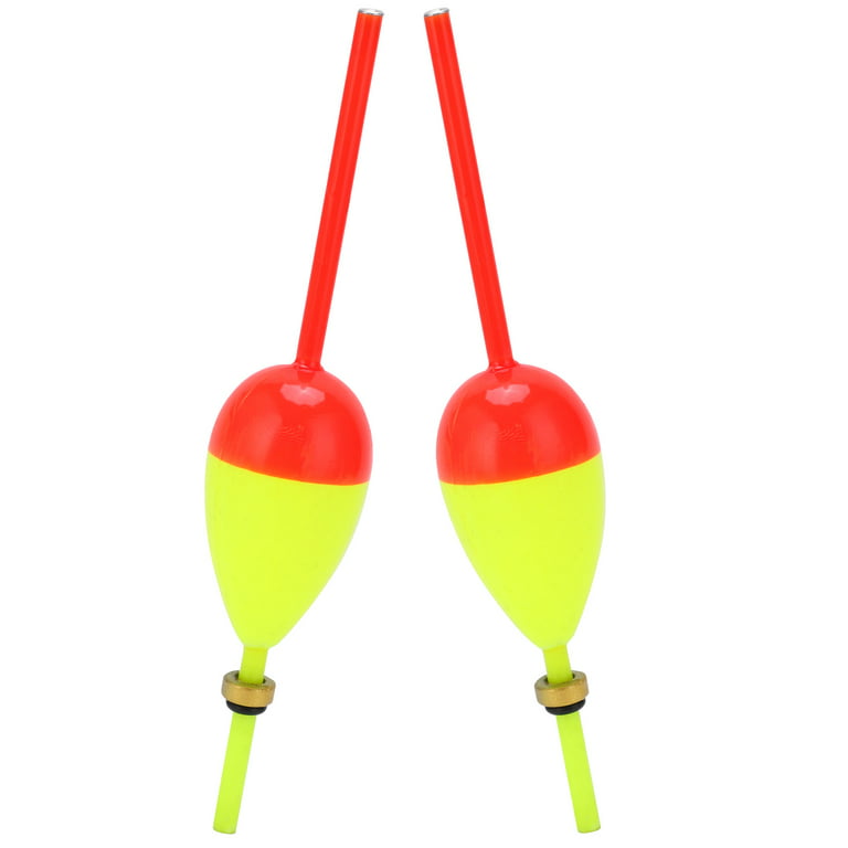 2pcs Fishing Floats and Bobbers Oval Stick Floats Weighted Slip Bobbers for  Crappie Bass TroutHollow, 6x2.05x1.14 Inches 