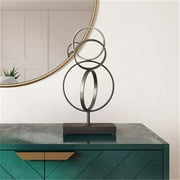 Aspire Home Accents 7104 Keya Abstract Metal Sculpture, Gray