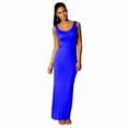thumbnail image 4 of Robe Femme Couleur Unie Longue Gilet Robe Maxi Aguichant Ajustée Sans Manches Aguichant Ajustée Robe Maxi, Bleu, TG, 4 of 6