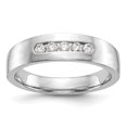 thumbnail image 1 of 14K White Gold Wedding Diamond Round Ring Band, 1 of 7