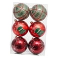 thumbnail image 4 of 6 bolas navideñas colgantes reutilizables para decorar el de , ideal para compromisos, Acción de , aniversarios, fiestas. Rojo Verde, 4 of 8